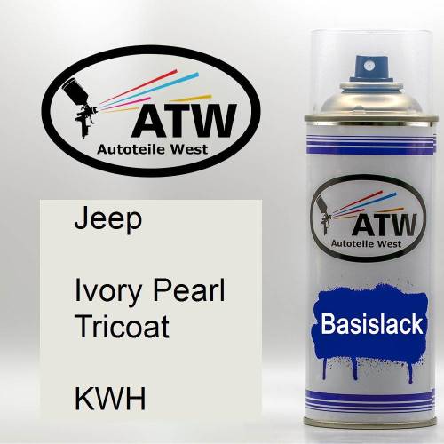 Jeep, Ivory Pearl Tricoat, KWH: 400ml Sprühdose, von ATW Autoteile West.